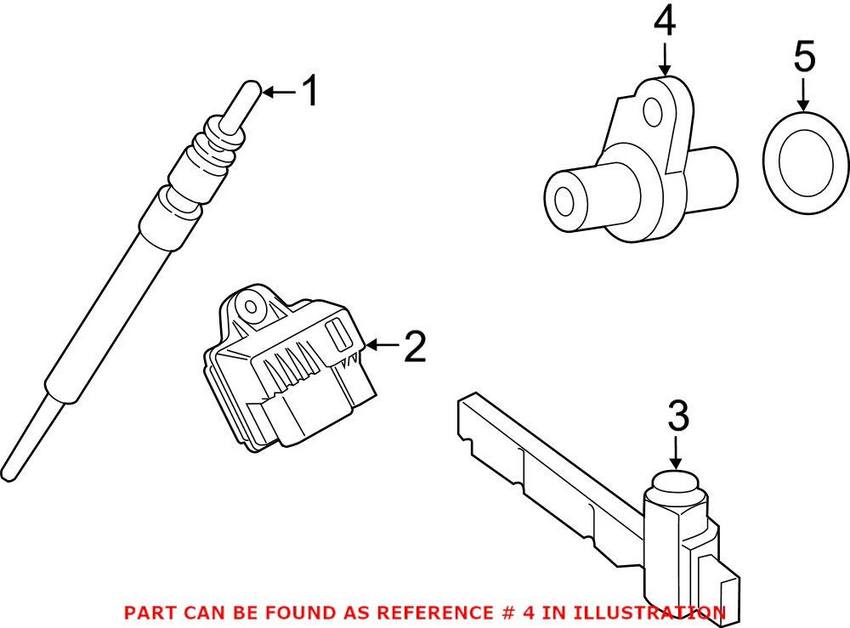 BMW Camshaft Position Sensor 13627803093